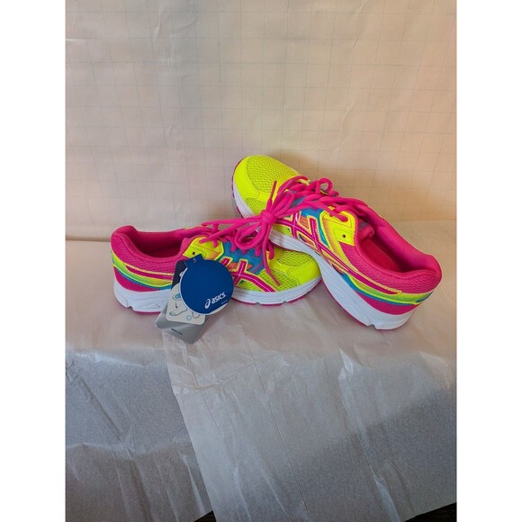 Asics Shoes - Asics Gel Contend 3 Running Shoes / Yellow & Pink w/ Blue Accents / Size: US 6